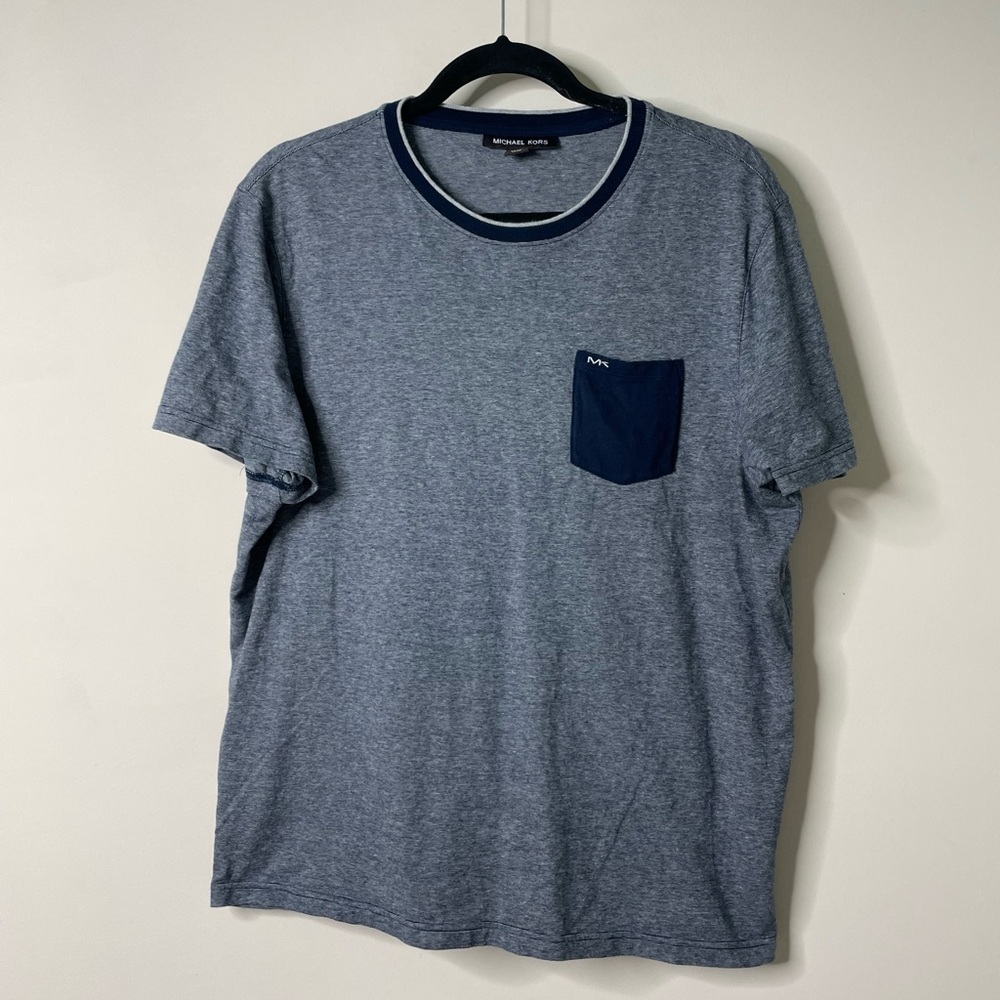 Michael Kors Blue SS Shirt Large